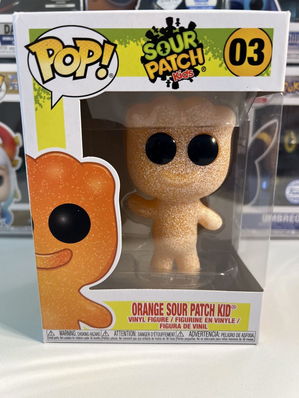 Funko Statuette: Funko POP! Candy Sour Patch Kids Orange Sour Patch Kid – Usato da Le Mouret venduto da perfectbijou
