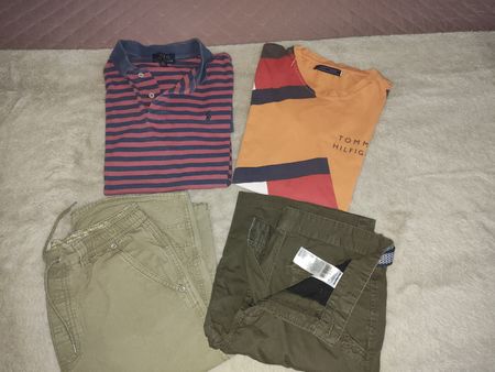 Lot 4 vêtements garçons Polo Ralph Lauren Tommy Hilfiger