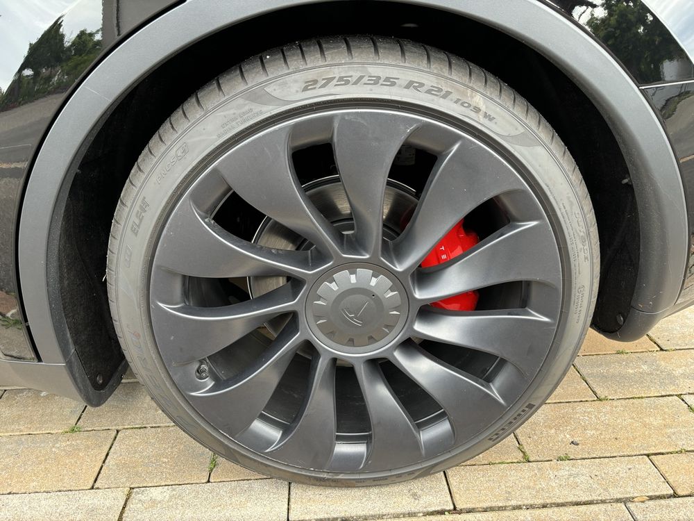 Schnäppchen! 4X Gebrauchte Tesla Model Y Überturbine Felgen (21") - r8mrxyd