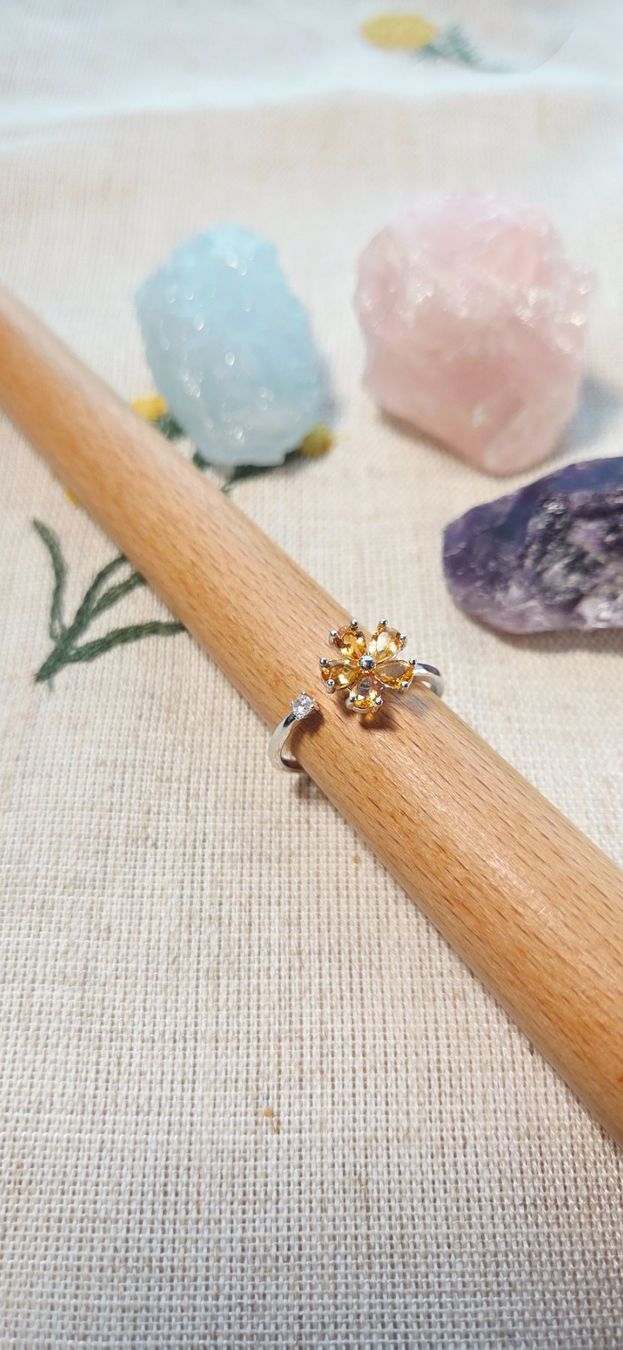 Anelli: NEW - S925 Citrine Ring (Adjustable) – Nuovo (secondo la descrizione) da Zürich venduto da cin_wcf6 4