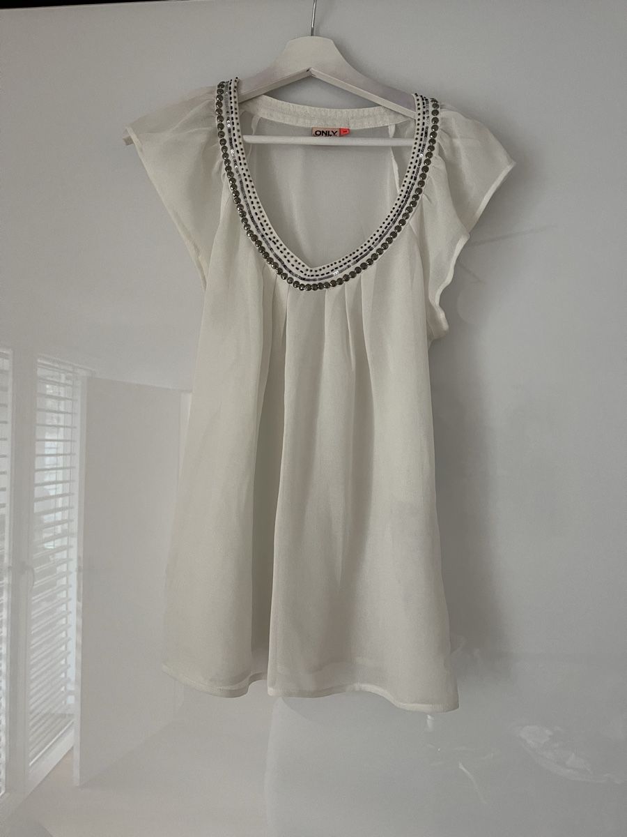 Only Camicette: ONLY Sommerbluse, Gr. 38, weiss, top Zustand – Usato da Zürich venduto da michaela_2024