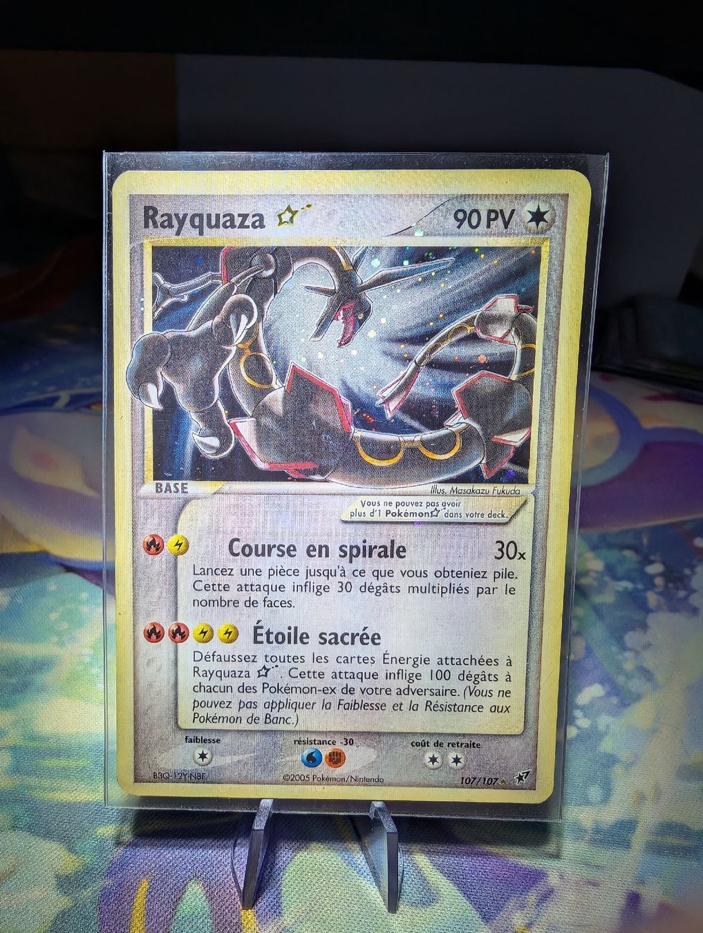 Rare Pokemon Rayquaza Gold Star EX Deoxys Français Excellent (D ...
