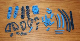 Lego Technik blau und Spezialteile