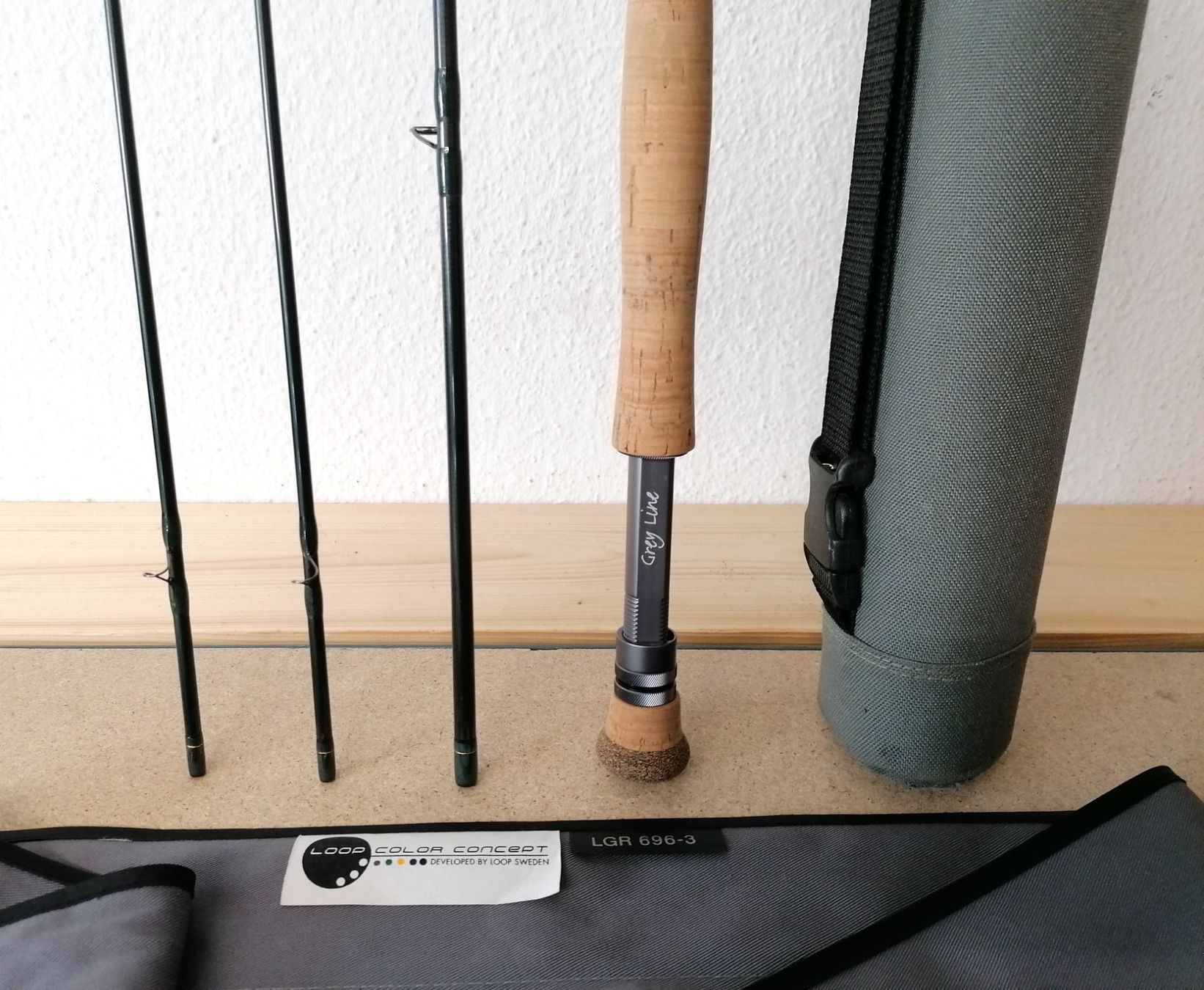 Canne da pesca: Loop Gray Line LGR 696-3A 9’6" 6wt 3-teilig – Nuovo (secondo la descrizione) da Reinach BL venduto da fliegenrolli 3