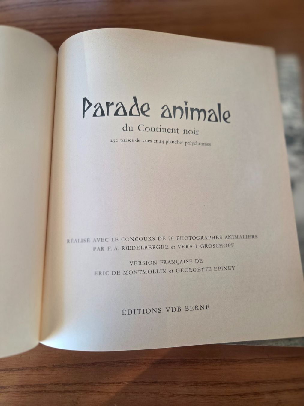 Libri: Parade animale du Continent noir 1963 VDB Berne – Usato da Aldesago venduto da lusuardi 4