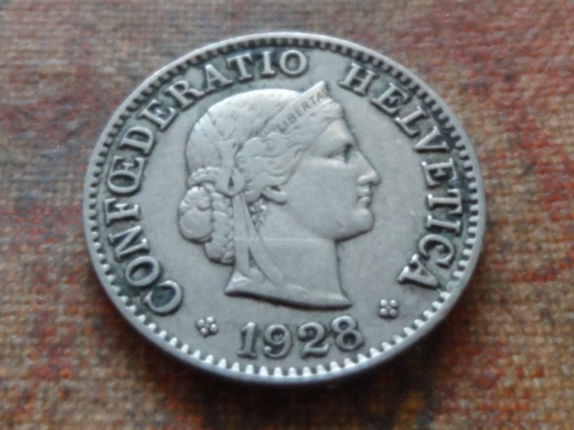 Tutti le monete: 5 Rp. 1928  (A) – Usato da Romanel-sur-Lausanne venduto da Swift13