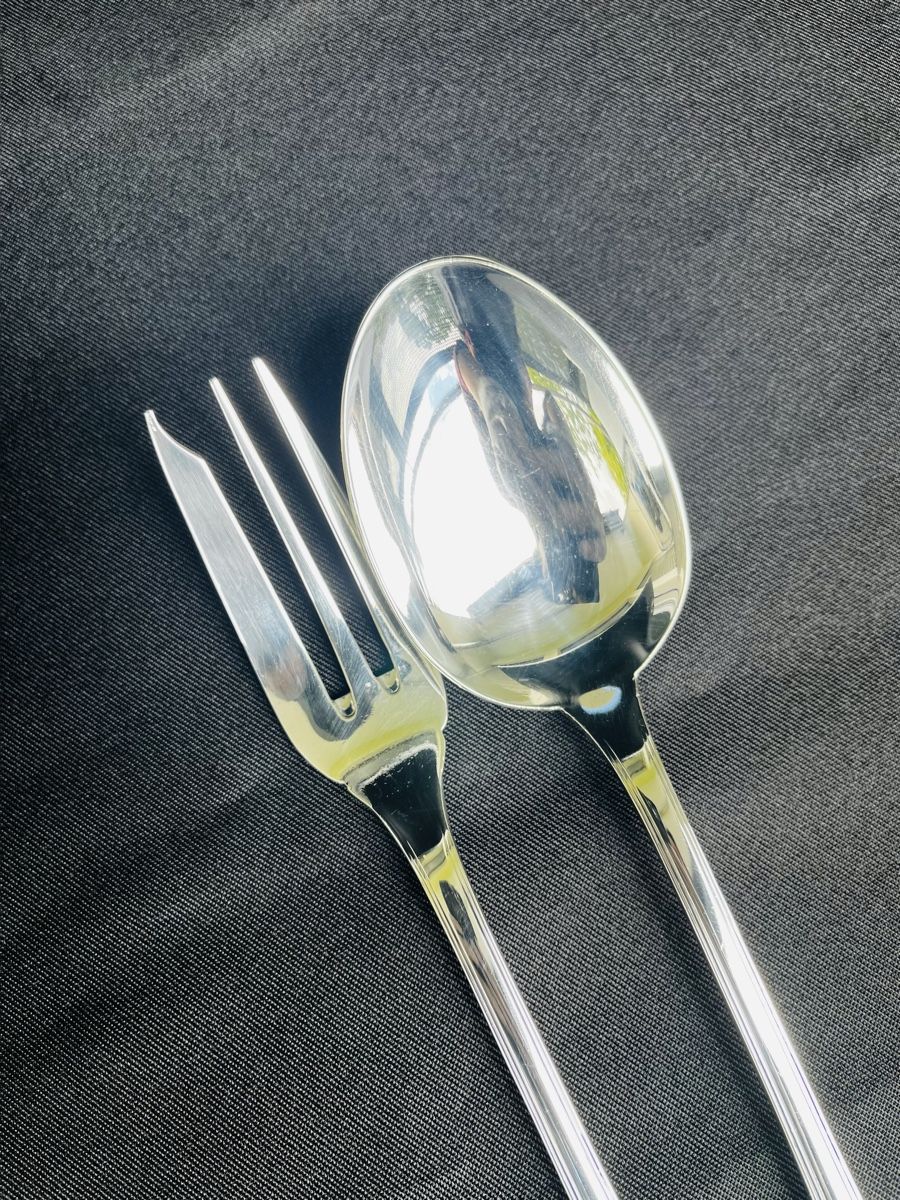 Christofle Set di posate: Christofle America, Couverts à servir, comme neuf – Nuovo (secondo la descrizione) da Morges venduto da bijouxsterling2019 1