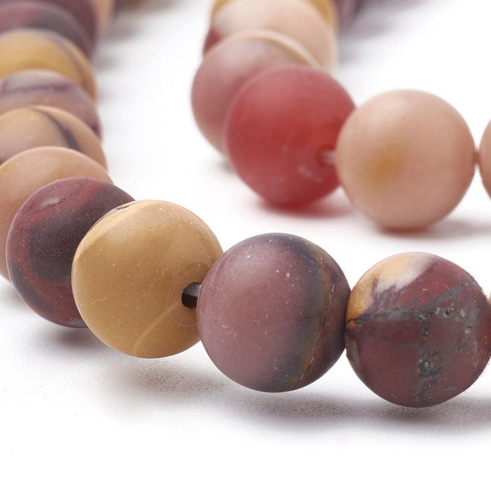 Pietre preziose: Mookaite Perlen matt 8mm 1 Strang – Nuovo (secondo la descrizione) da Alpnachstad venduto da perlengaby
