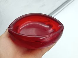 Vintage Aschenbecher rot Lippe