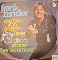 Vinyl Single Frank Zander - Die Frau von gegenüber