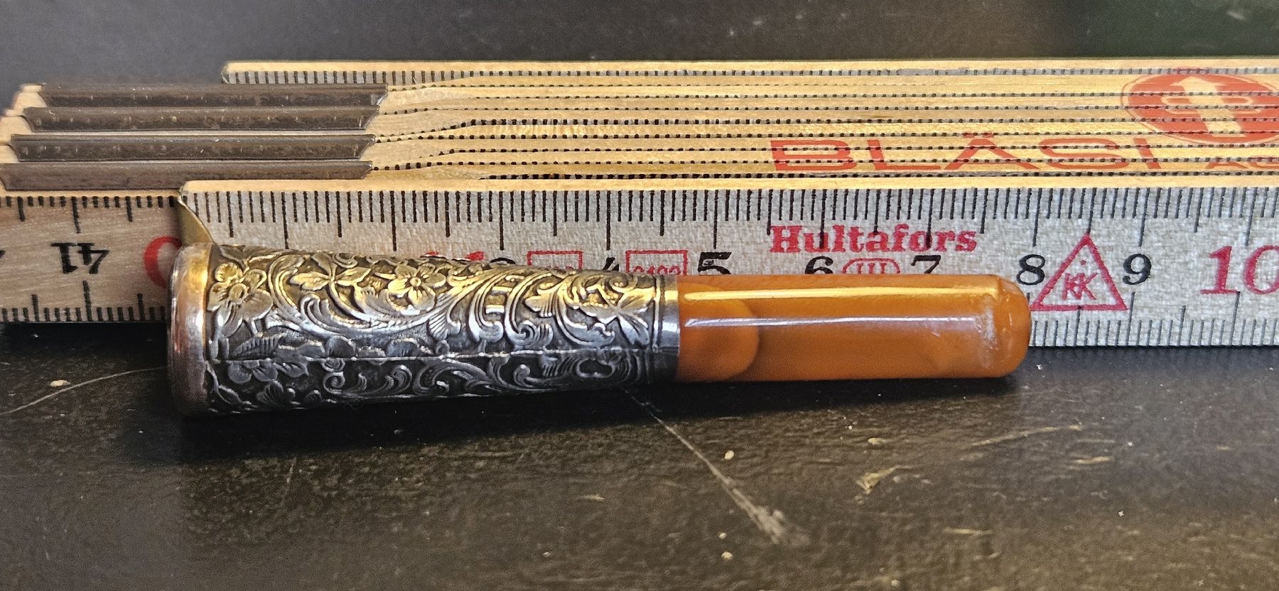 Pipe & Accessori: Antike Zigarettespitze, Silber & Bernstein – Usato da Belp venduto da Ginus85 6
