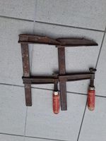 2 Stk. Antike Schraubzwingen, Holzbearbeitung