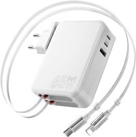 USB-C Ladegerät 5in1 Einziehbar GaN