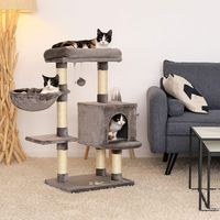 Kratzbaum Katzenbaum Kletterbaum Höhle Liegebett Sisal 93cm