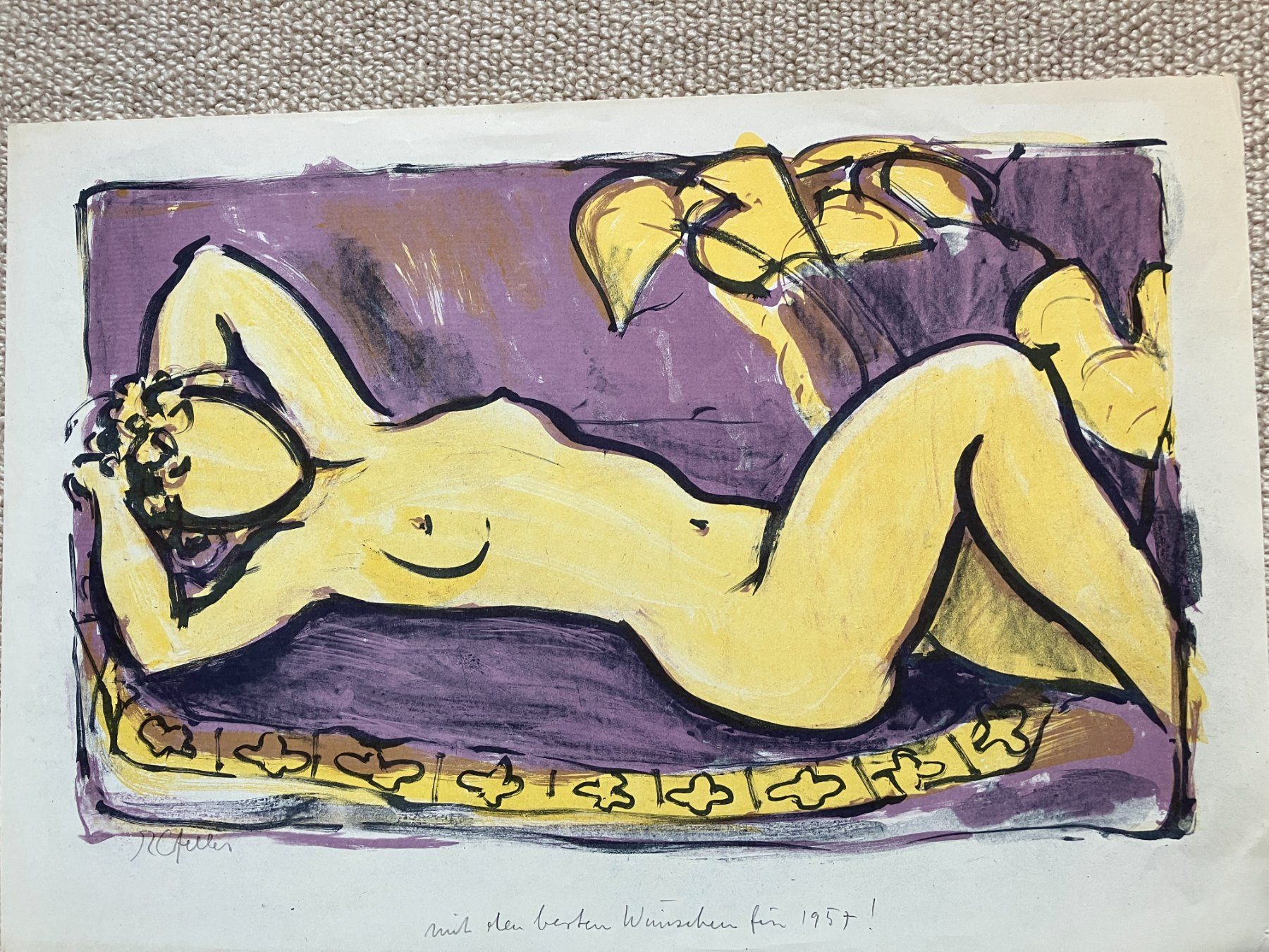 Grafica & Litografie: Rolf Gfeller, Akt – Usato da Männedorf venduto da Amleto3 5