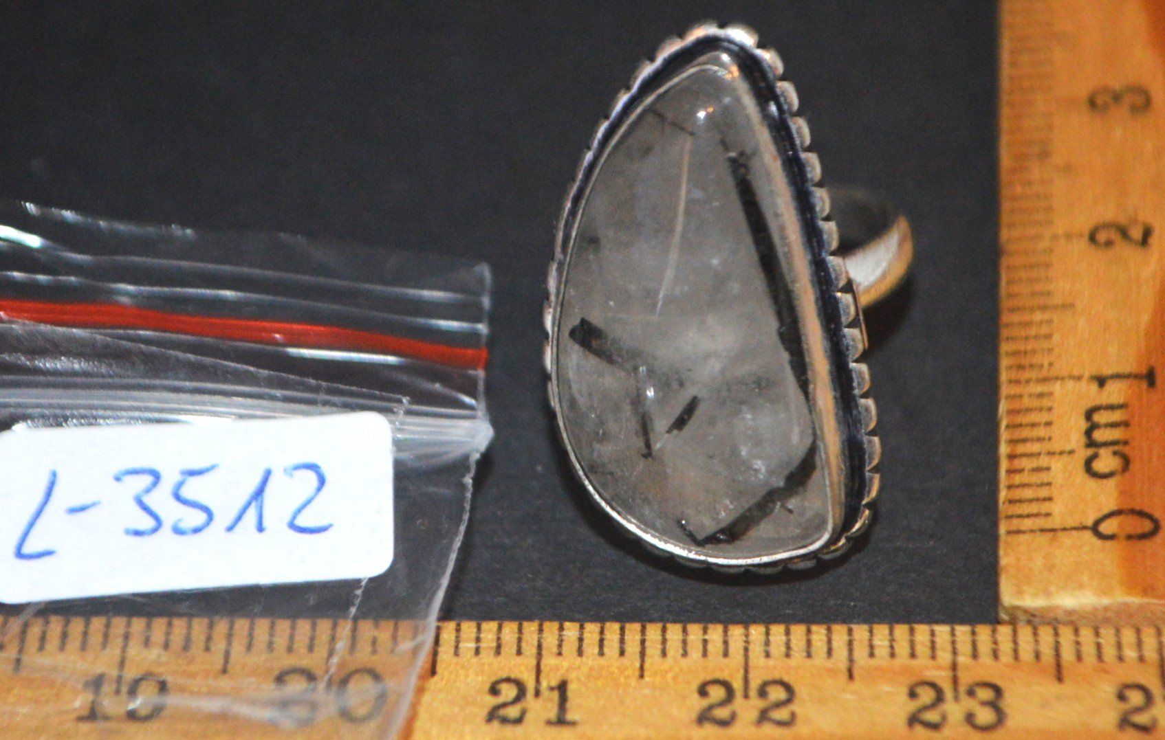 Anelli: Ring L-3512 –Schwarzer Rutil 17cm Innendurchmesser – Nuovo e nell'imballaggio originale da Goldiwil (Thun) venduto da han_v5b7 6