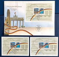 1990 Deutschland - FDC + Block **+ ET Öffnung der DDR Grenze