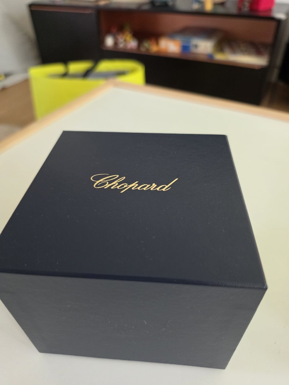 Chopard Scatole porta orologi: Chopard Uhr Box dunkelblau – Usato da Wädenswil venduto da kiki48 1