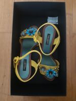 Sandali Dolce&Gabbana giallo con fiori, numero 37