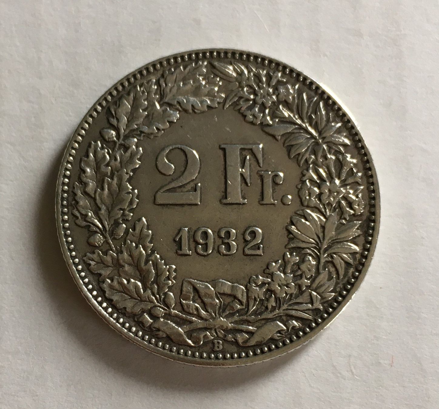 Tutti le monete: 1932 2 Franken vz+ – Usato da Kirchberg SG venduto da Helveticus00