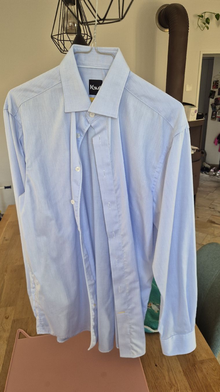 Hemden: Herren Hemden Hellblau Grösse 38 Langarm mit Brusttasche – Neu (gemäss Beschreibung) aus Würenlingen von F_Senn_86 5