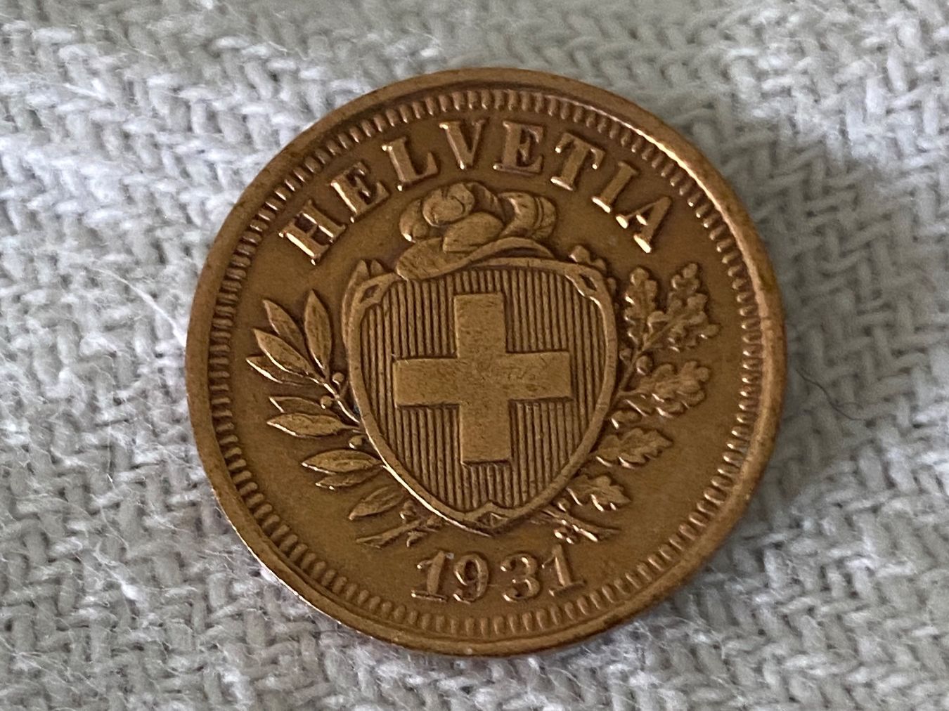 Tutti le monete: 1 centime/rappen 1931 – Usato da Nyon venduto da Ilmi09