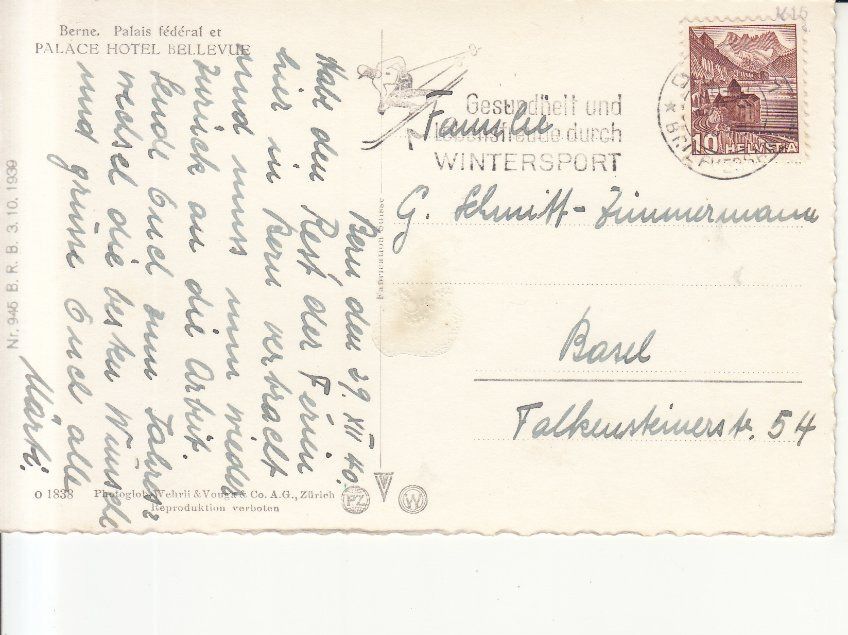 Ansichtskarten: Bern 1940 – Gebraucht aus Bürglen TG von StampGraf 1