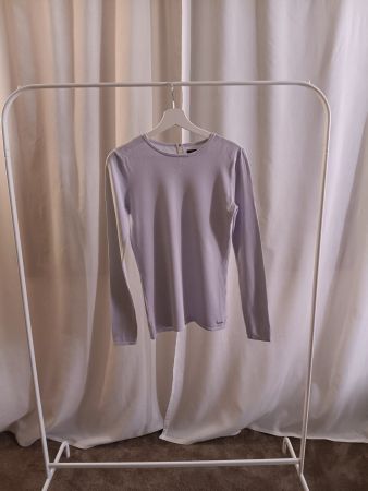 Stylish longsleeve MOHITO knitwear pale baby-blue S