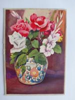 Vintage Postkarte mit Rosenmotiv, Top!