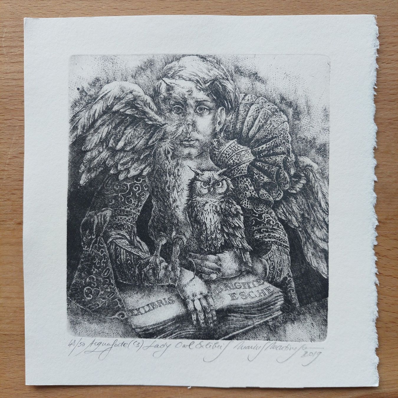 Gemälde: Exlibris Marius Martinescu - Original Radierung – Gebraucht aus Obfelden von Knauserig2026