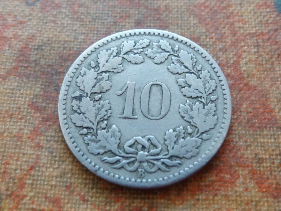 Alle Münzen: 10 Rp. 1902  (A) – Gebraucht aus Romanel-sur-Lausanne von Swift13 1