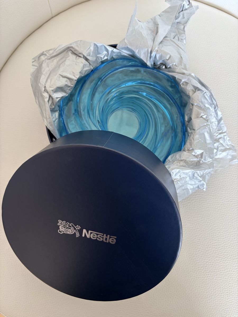 Murano Portacandele: Bougeoir Murano bleu turquoise, édition limitée – Nuovo e nell'imballaggio originale da Vuisternens-Ogoz venduto da PhilDr 9
