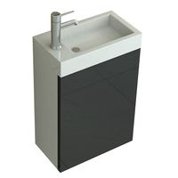 WC Waschbecken Set Aarau in black