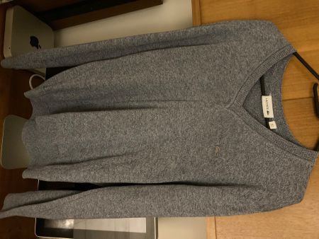 Pull Lacoste Homme Gris Clair, Taille 3, idéal automne