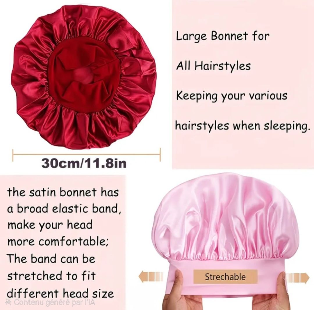 Haarschmuck: Lot de 5 bonnets élégants satinés, NEUFS – Neu und originalverpackt aus Puidoux von Mia_Bellezza 1