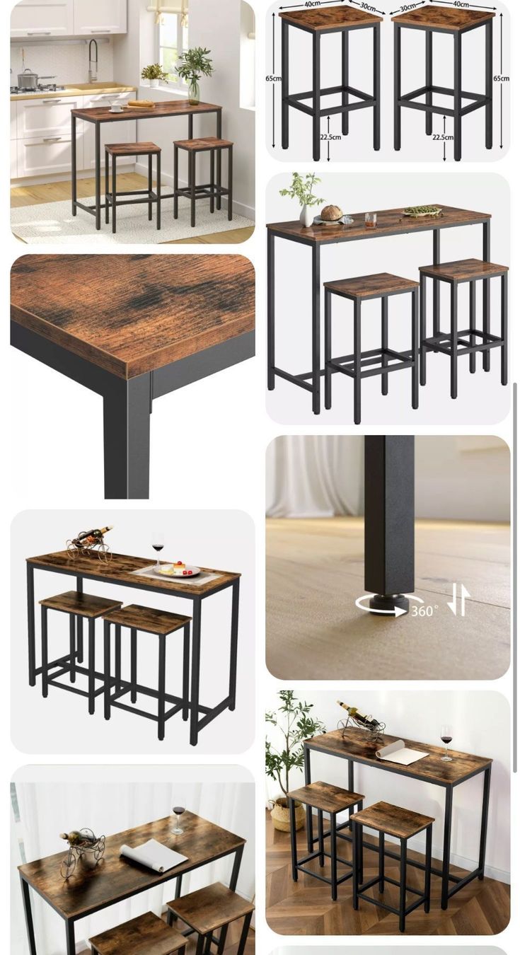 Sgabelli: +HOOBRO Barhocker 2er Set Barstühle Küche – Nuovo e nell'imballaggio originale da Amriswil venduto da JaJa-Express 1