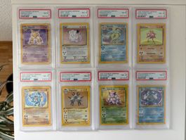 8x Base Set 1. Edition Holos PSA 8
