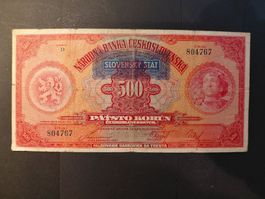 Slowakei 500 Korun 1939 - kein Specimen