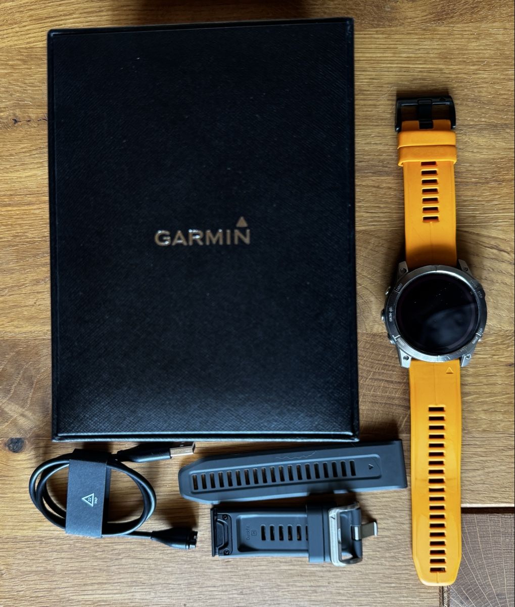 Garmin Smartwatch: Garmin Fenix 7X Sapphire Solar Titanium – Usato da Oberbuchsiten venduto da Luethy81