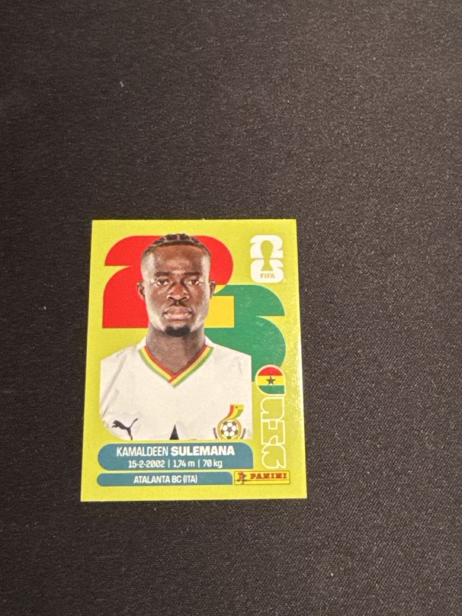 Panini Carte collezionabili: Kamaldeen Sulemana - GHA 12 – Nuovo (secondo la descrizione) da Thun venduto da lesterbro_10