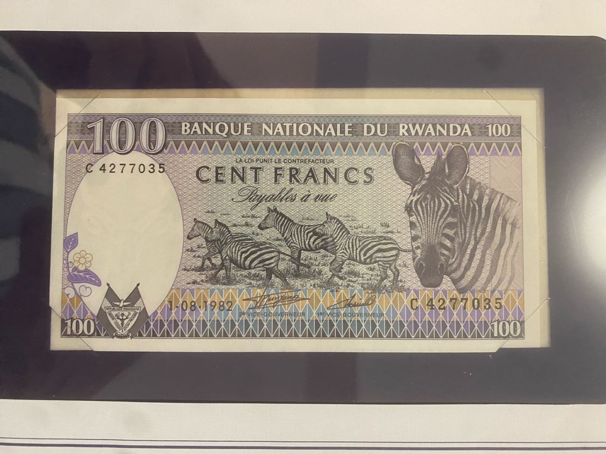 Billets de banque: Banknotenbrief Rwanda – Neuf (Voir description) à Muralto par Alex1912 1