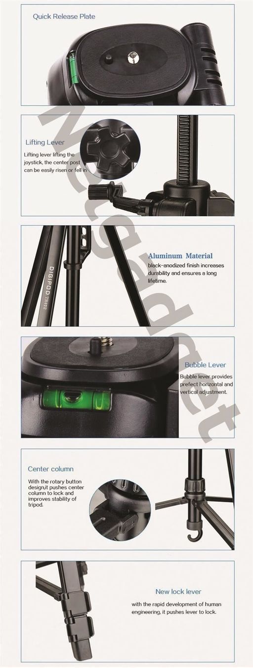 Treppiedi & Teste: Digipod Stativ 170cm: Canon,Sony..TR472 – Nuovo e nell'imballaggio originale da Yverdon-les-Bains venduto da Netgadget 9