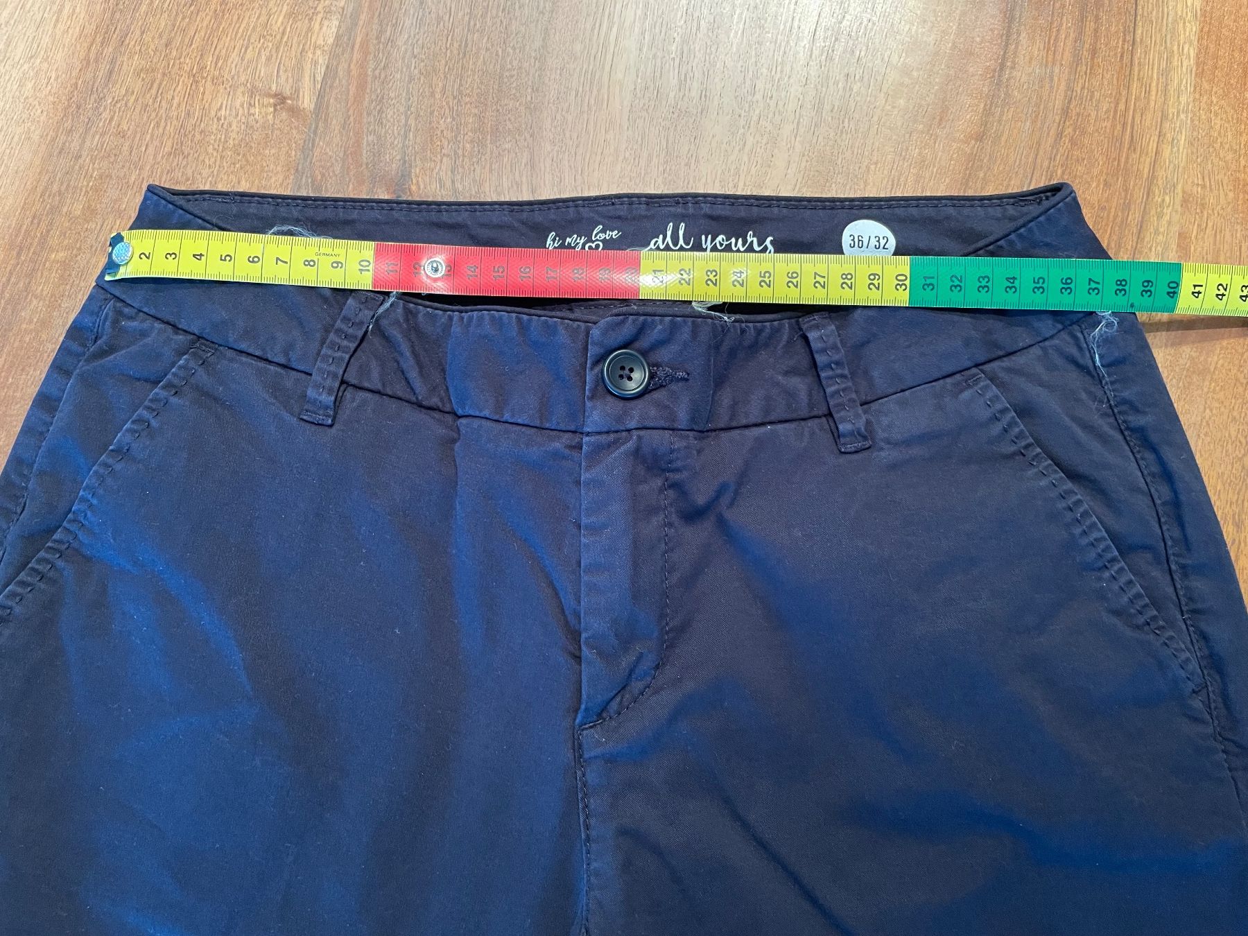 S.Oliver Pantaloni: Chino, dunkelblau, Grösse 36/32 – Usato da Haslen AI venduto da s176 3