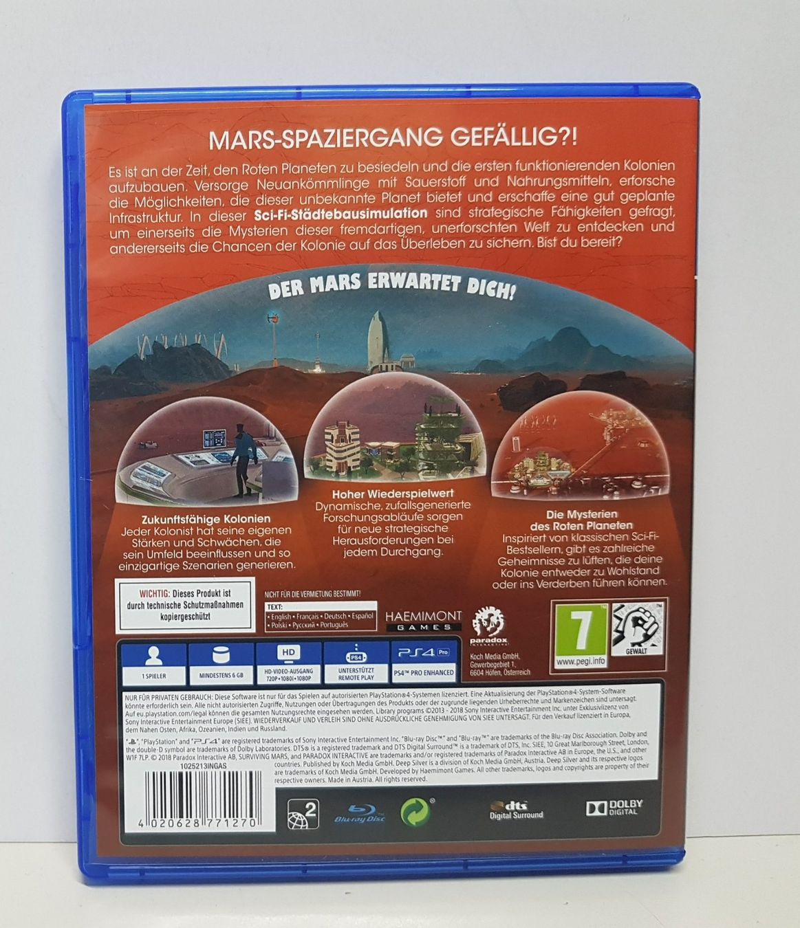 Sony Giochi: Surviving Mars der Mars erwartet Dich!  PS 4 – Usato da Schüpfheim venduto da Games_Spielkonsolen 2