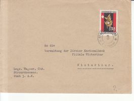 Kommandostäbe Wi 22 auf Brief