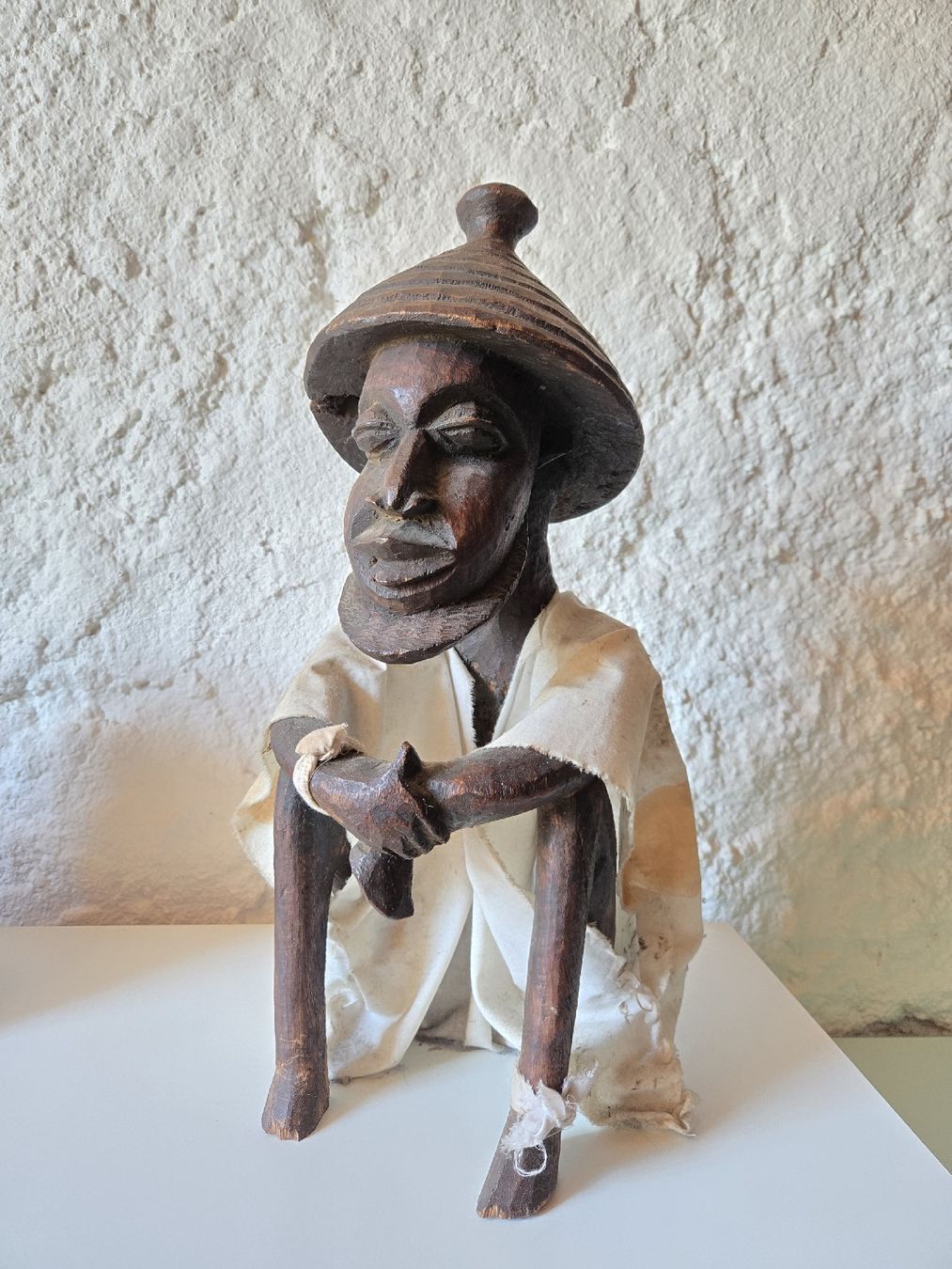 Statuette: statue en bois ancienne – Usato da Montet (Broye) venduto da CandiceD