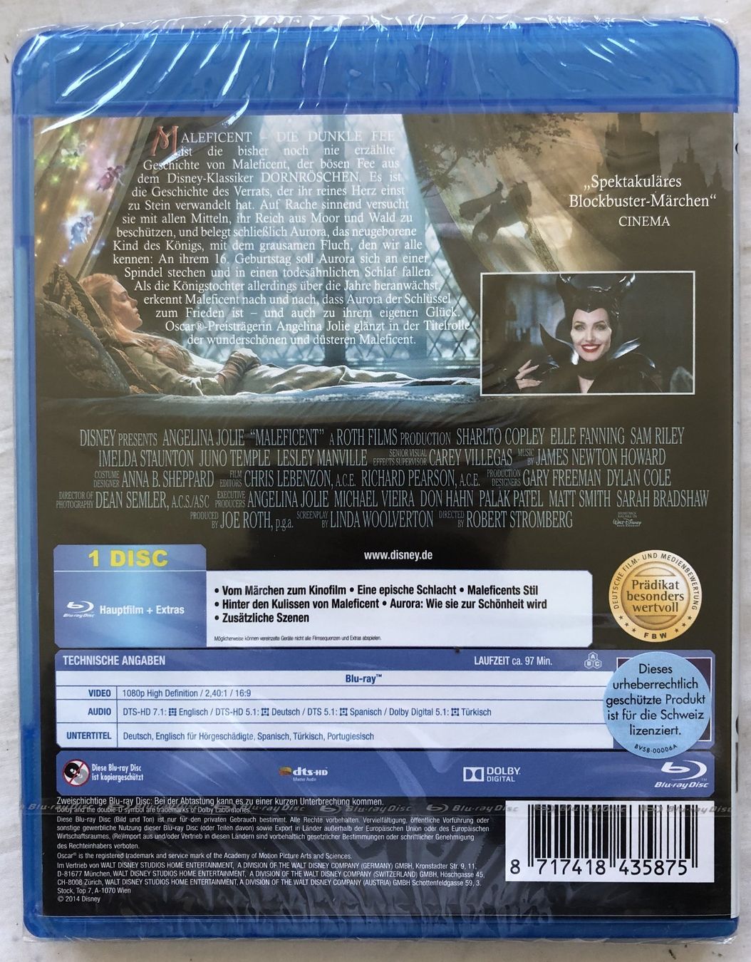 Alle DVDs: MALEFICENT - Die dunkle Fee - Blu-Ray [NEU/OVP] – Neu und originalverpackt aus Schaffhausen von durruti 1
