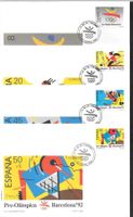Spanien 4 FDC 2844-2847 Olympische Spiele Barcelona 3.8.1988