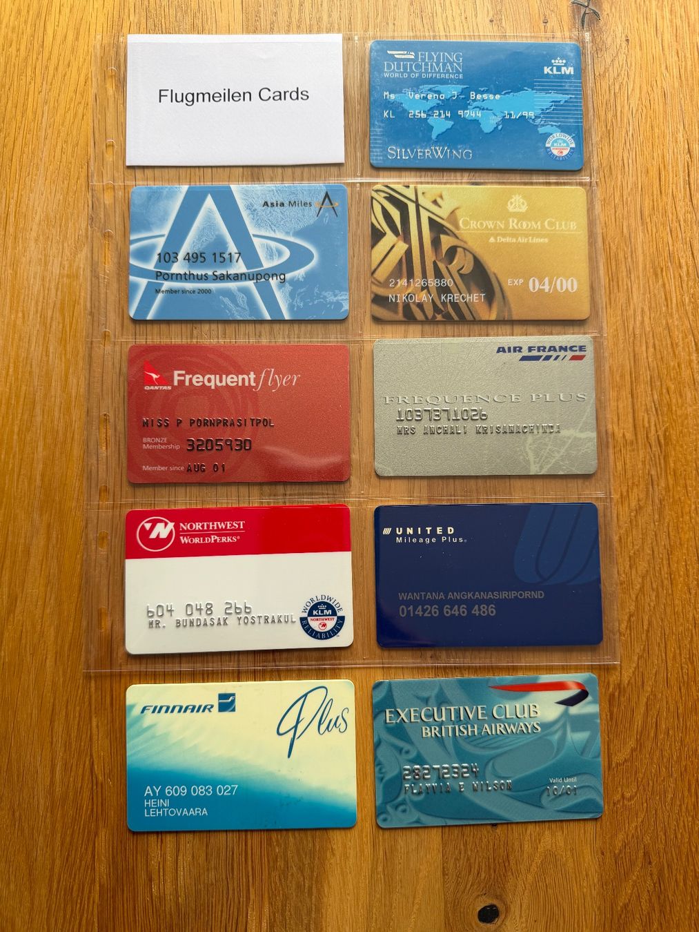 Telefon- & Taxkarten: 9 Flugmeilen Cards – Gebraucht aus Abtwil SG von Cards31