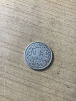 1 Schweizer Franken Silber Münze Jahrgang 1914